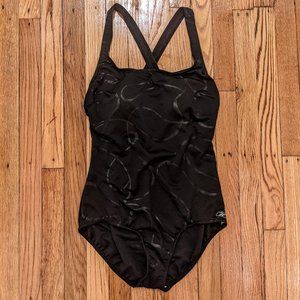 Reebok Black One Piece Swimsuit SZ Large